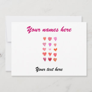 Petits cœurs de mariage