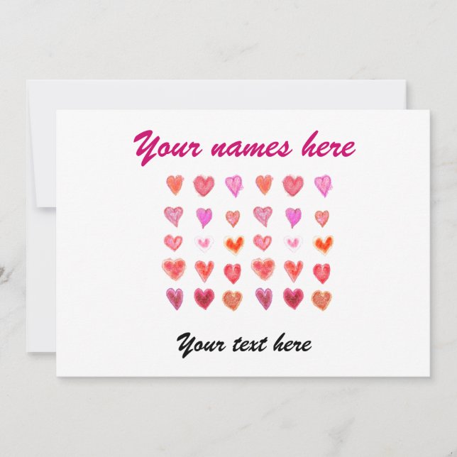 Petits cœurs de mariage (Devant)