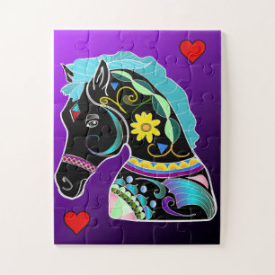 Petit's Easy Carousel Horse Puzzle 30 grandes pièc