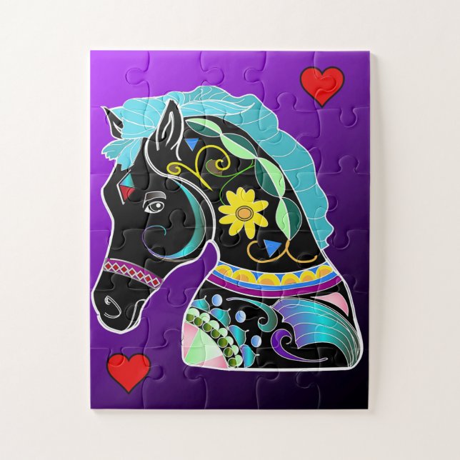 Petit's Easy Carousel Horse Puzzle 30 grandes pièc (Vertical)