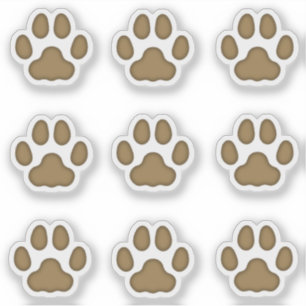 Petits Empreintes de pattes de chats Stickers Titr