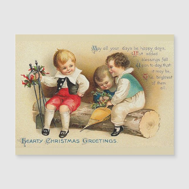Petits enfants de Noël Vintage (Devant)
