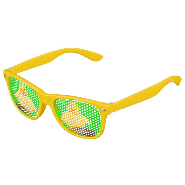 Petits enfants Jaunes Canards Lunettes de soleil a (Angle)