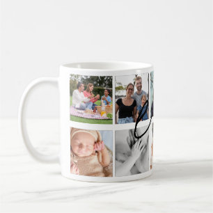 Petits-enfants personnalisés Photo Collage Mug