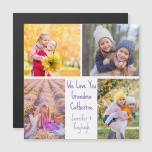 Petits enfants Photos Carte Magnet Grandma personn