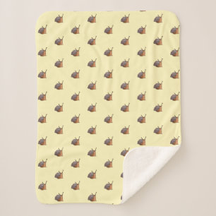 Petits escargots couverture Sherpa - Vos couleurs
