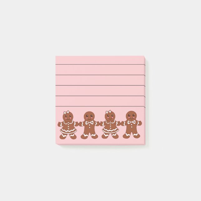 Petits Garçons Filles en Pain d'Épice Post-It (Devant)