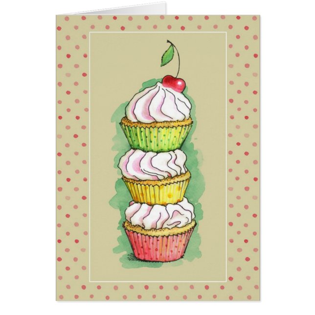 Petits gâteaux d'aquarelle. Illustration de (Devant)