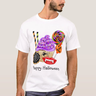 Petits gâteaux de Halloween et T-shirt de sucrerie