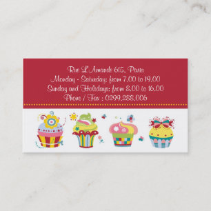 Petits gâteaux de Les - cartes de visite de