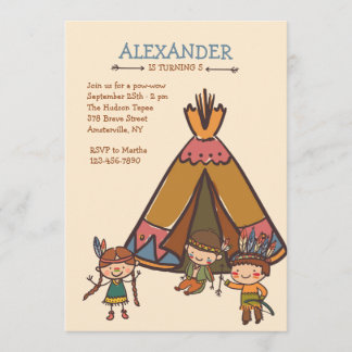 Petits Indiens Invitation