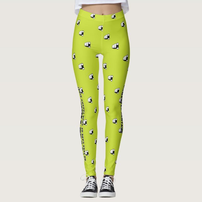 Petits Leggings Déchets - Jaune (Devant)
