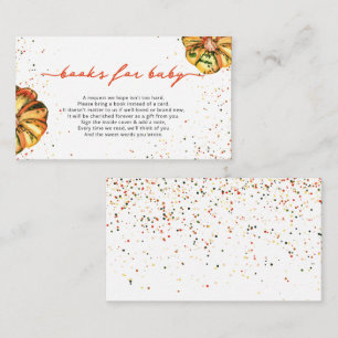 Petits livres de citrouille pour carte d'enceinte