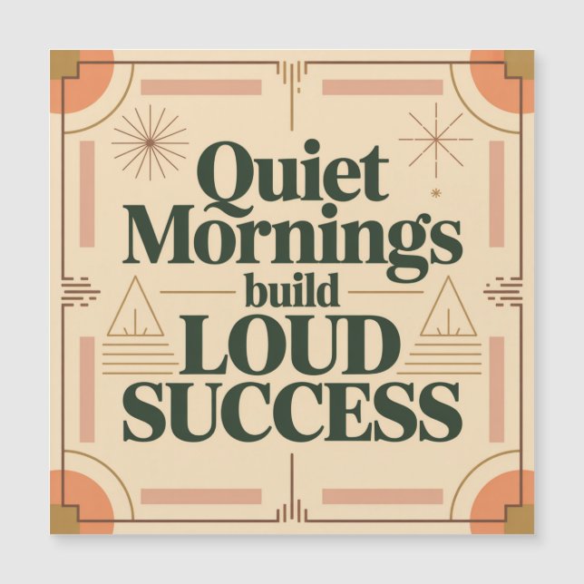Petits Matins Calmes Construisent un Grand Succès (Devant)