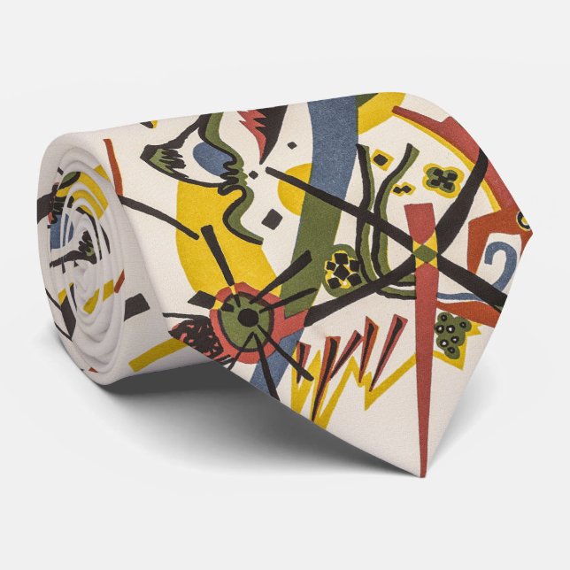 Petits Mondes I - Wassily Kandinsky Cravate (Roulé)