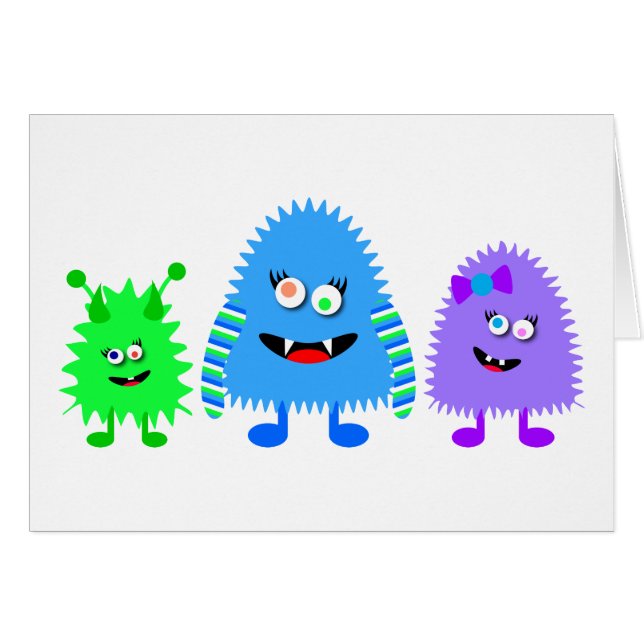Petits monstres mignons (Devant Horizontal)