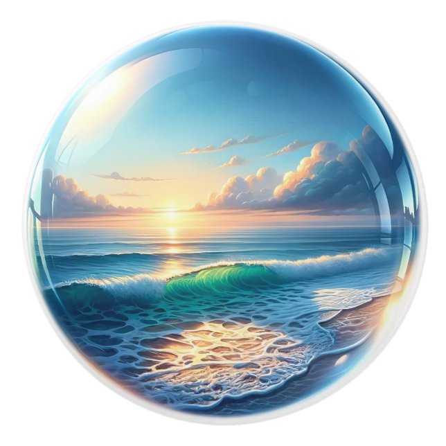 Petits Nautiques - Boutons en céramique océanique (Devant)