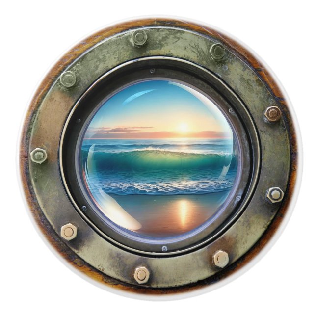 Petits Nautiques - Boutons en céramique océanique (Devant)