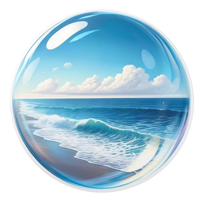 Petits Nautiques - Boutons en céramique océanique (Devant)