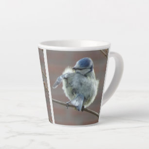 Petits oiseaux Collage Latte Mug