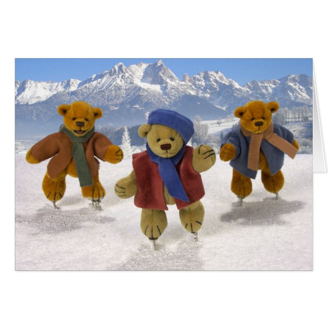Petits ours de patinage (Devant horizontal)