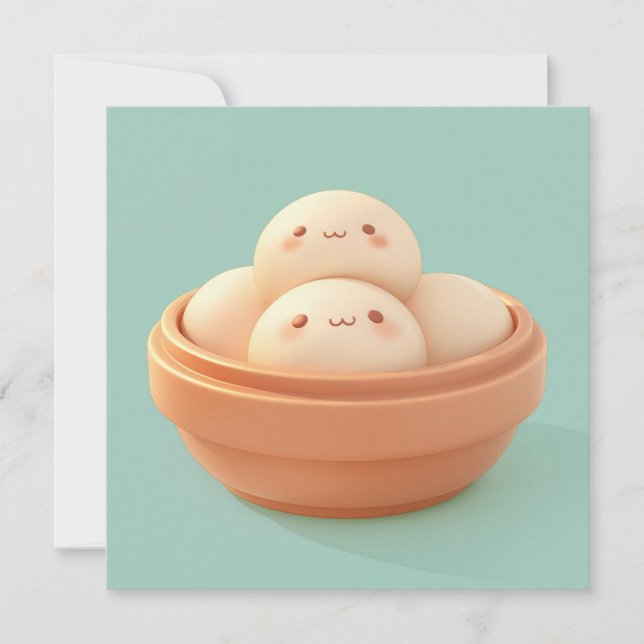 Petits Pains de Terre Cuite à la Vapeur dans un Bo (Devant)