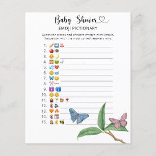 Petits Papillons - jeu de pictionary d'emoji pour
