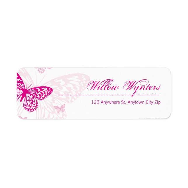 PETITS PHOQUES ÉTIQUETTES :: papillons 1 (Devant)