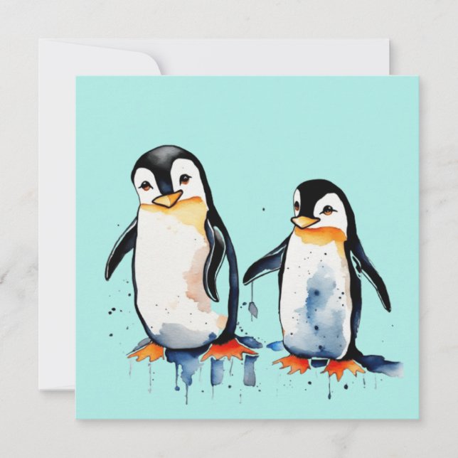 Petits pingouins mignons (Devant)