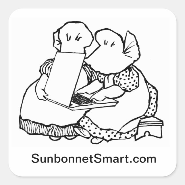 Petits stickers de logo Smart Sunbonnet de 1,5 pou (Devant)