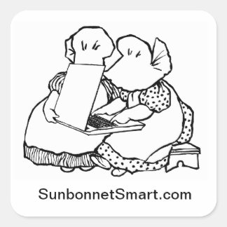 Petits stickers de logo Smart Sunbonnet de 1,5 pou