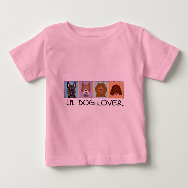 Petits T-shirts et cadeaux d'amoureux des chiens (Devant)