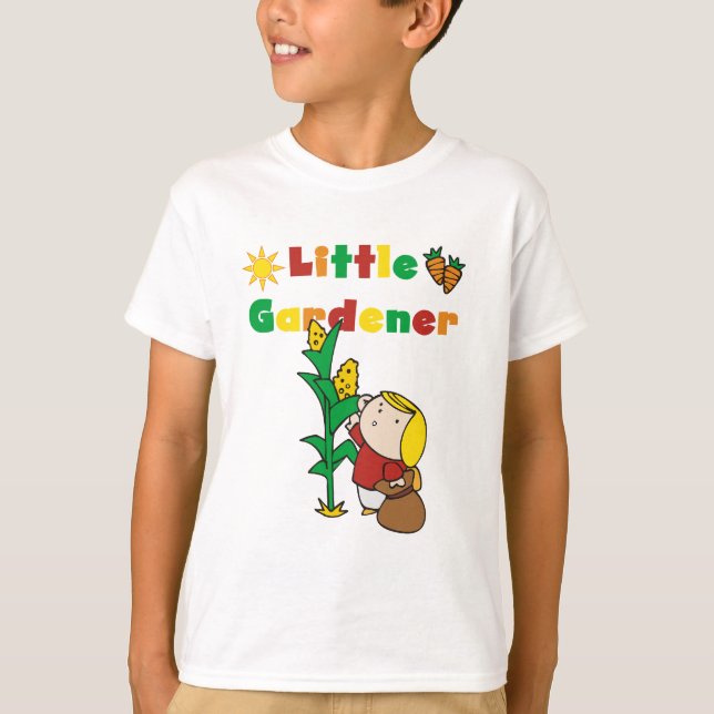 Petits T-shirts et cadeaux de jardinière de fille (Devant)