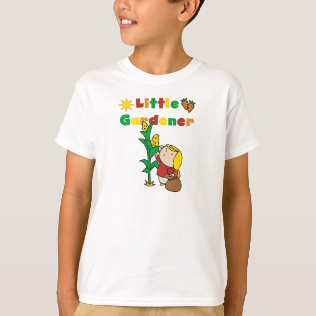 Petits T-shirts et cadeaux de jardinière de fille (Devant)