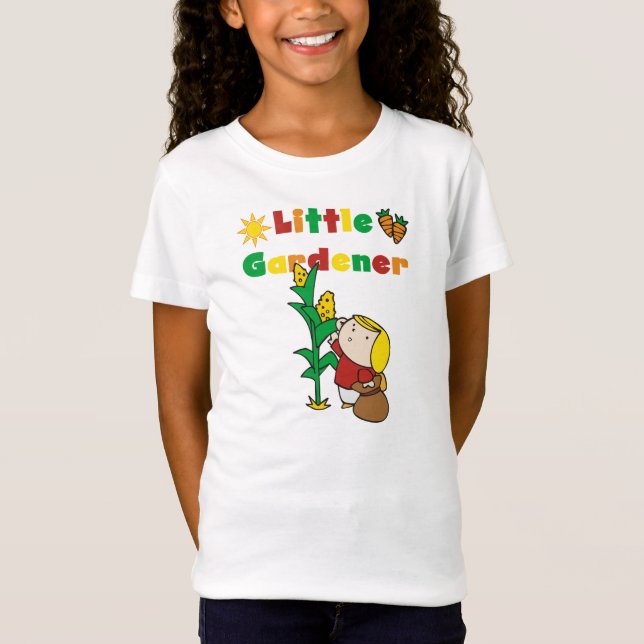 Petits T-shirts et cadeaux de jardinière de fille (Devant)