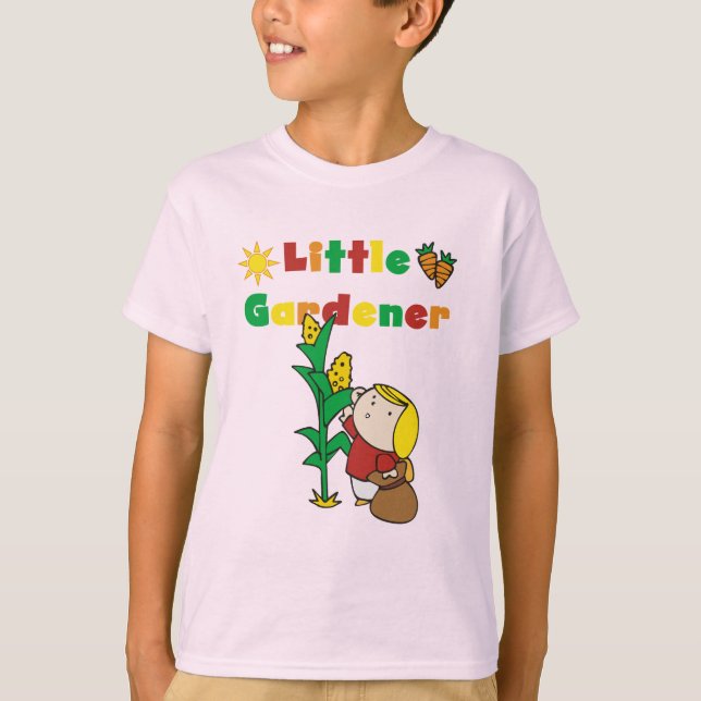Petits T-shirts et cadeaux de jardinière de fille (Devant)