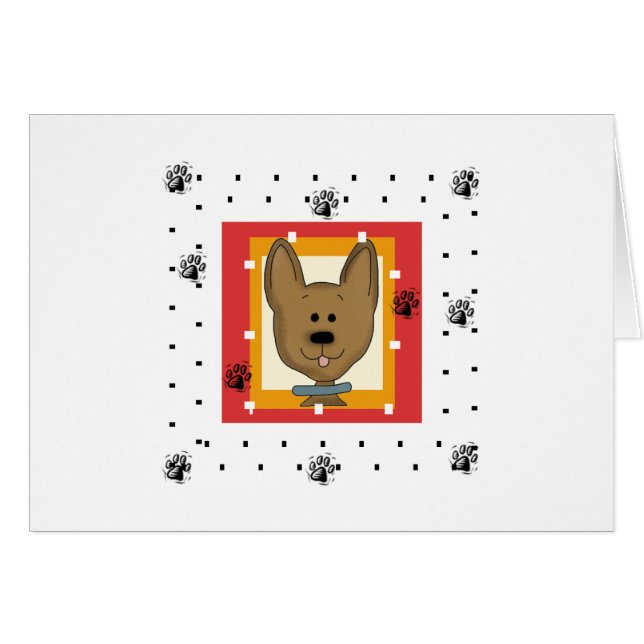 Petits T-shirts et cadeaux Doggie Brown (Devant horizontal)