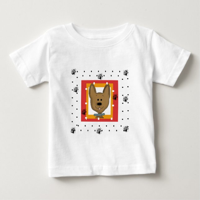 Petits T-shirts et cadeaux Doggie Brown (Devant)