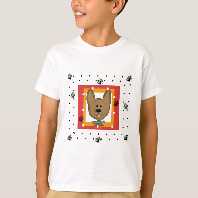 Petits T-shirts et cadeaux Doggie Brown (Devant)