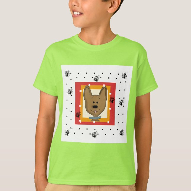 Petits T-shirts et cadeaux Doggie Brown (Devant)