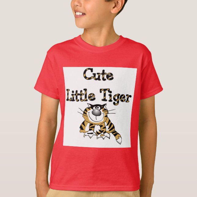 Petits T-shirts et cadeaux mignons de tigre (Devant)