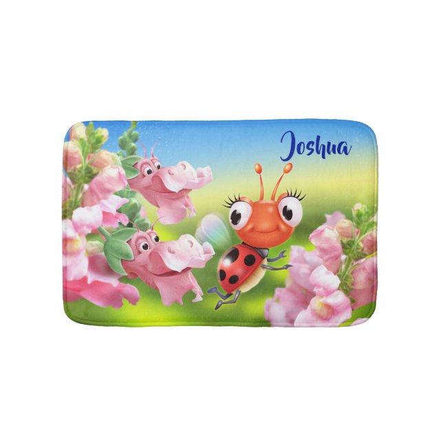 Petits tapis de bain Dragons de fixation Ladybug (Devant)