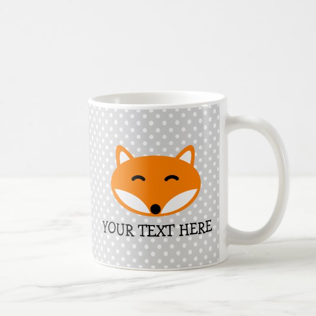 Petits tasses personnalisées avec design de renard (Droite)