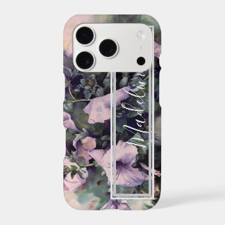 Pétunia Violet Floral Aquarelle pour Personnaliser
