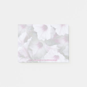 Pétunias rose et blanc Post-it Note Pad
