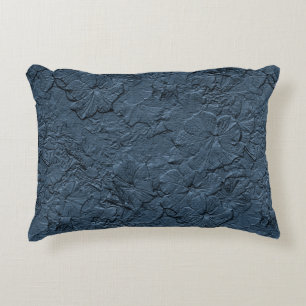 Pétunias sculpté, Coussin d'accents gris bleu