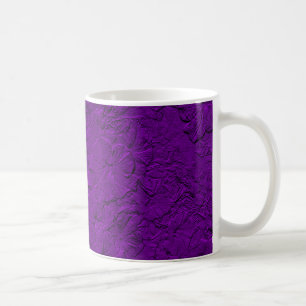 Pétunias sculpté Mug de café pourpre