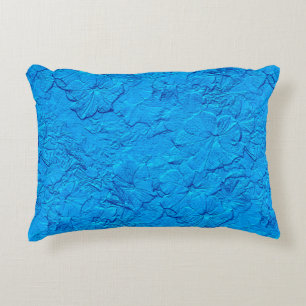 Petunias sculptés, Lt.Blue Accent Coussin