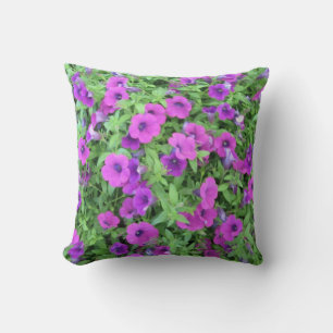 Pétunias violet Coussin - Violet