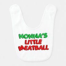 Peu de bavoir de la boulette de viande de Nonna